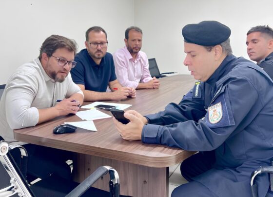 Pinheiral: Prefeito Luciano Muniz recebe comandante do 28º Batalhão da Polícia Militar
